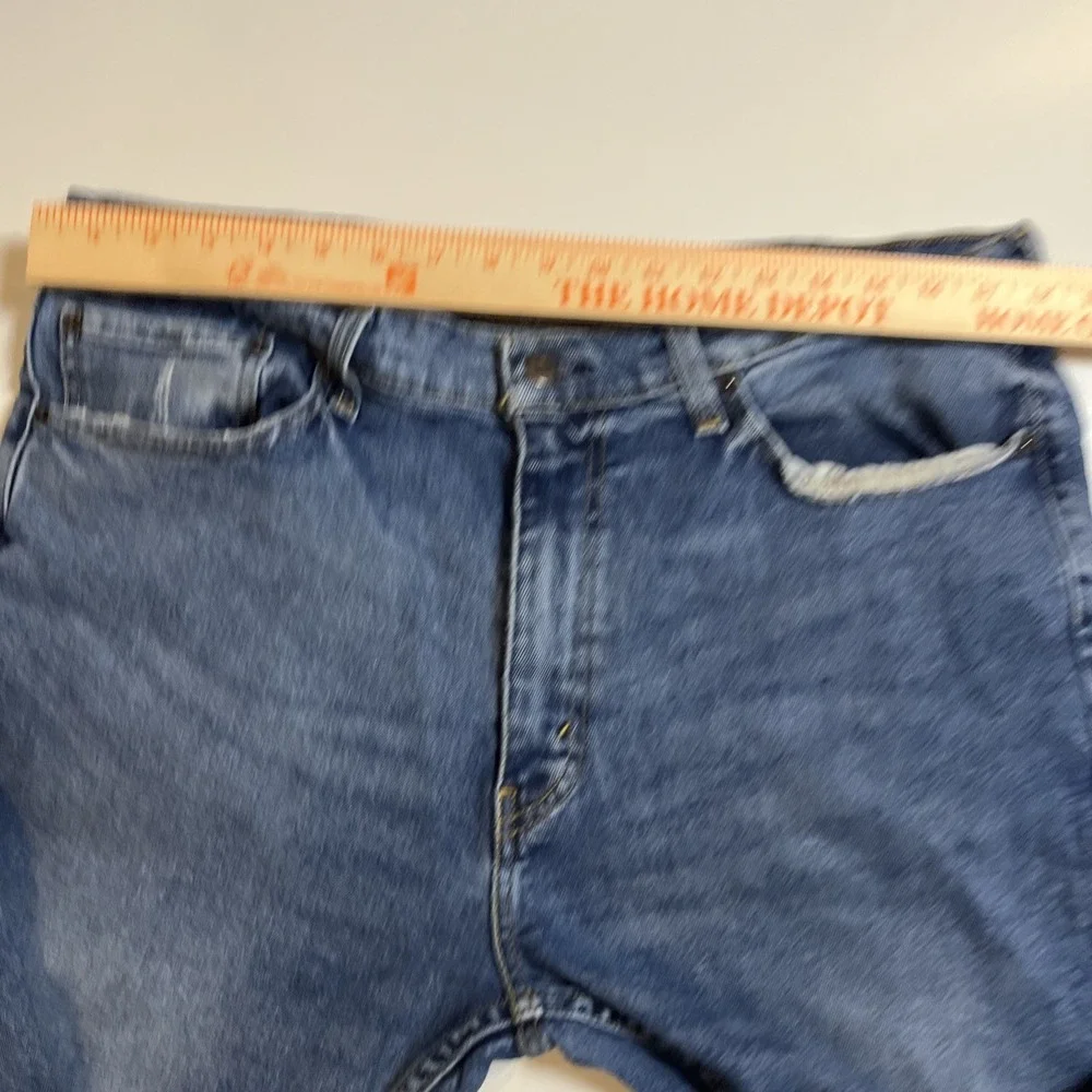 Levis 505 Jeans Mens 38X32 (Fit 38x30) Dark Wash Straight Leg Classic Denim Pant